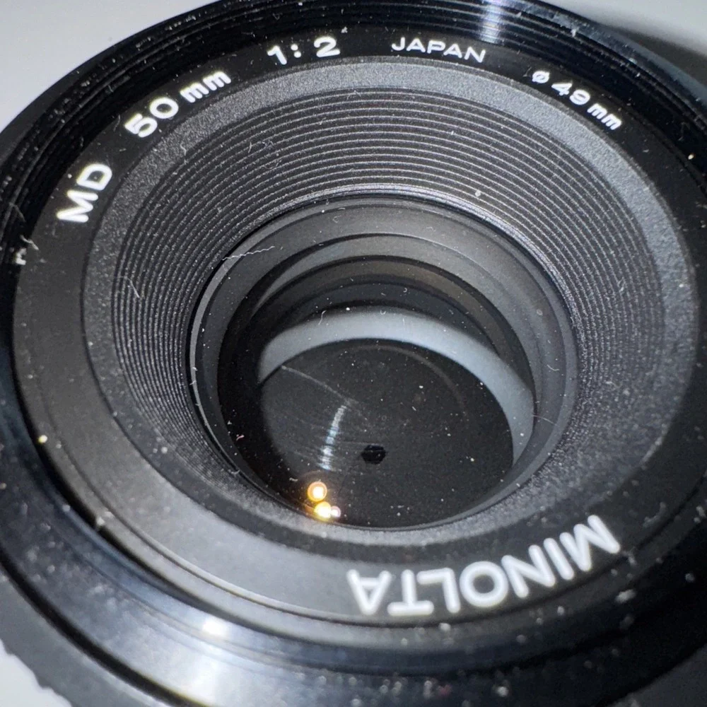Minolta MD 50mm 1:2 F/2 Lens